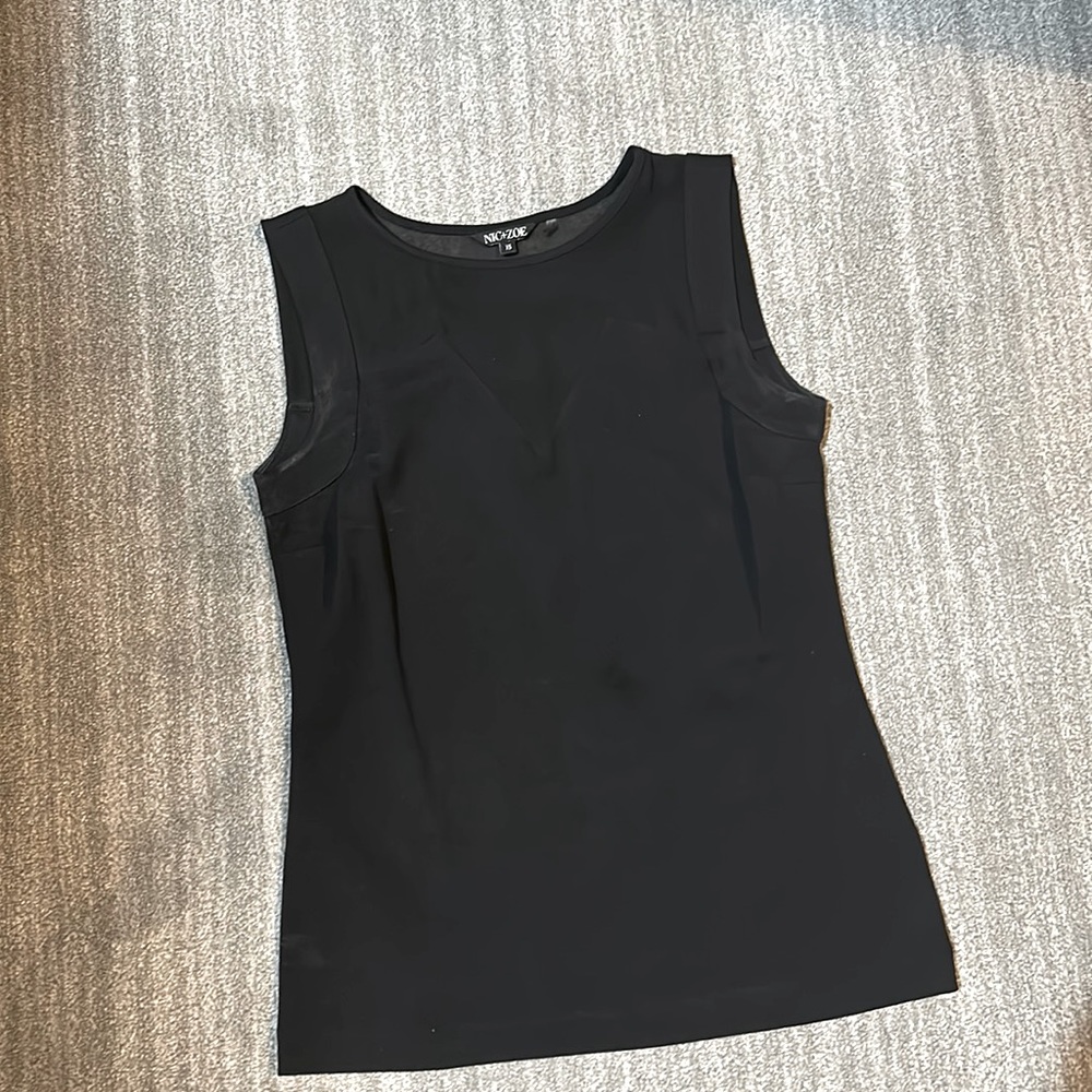Nic & Zoe tank with mesh cutout detail